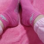 Pinke Socken