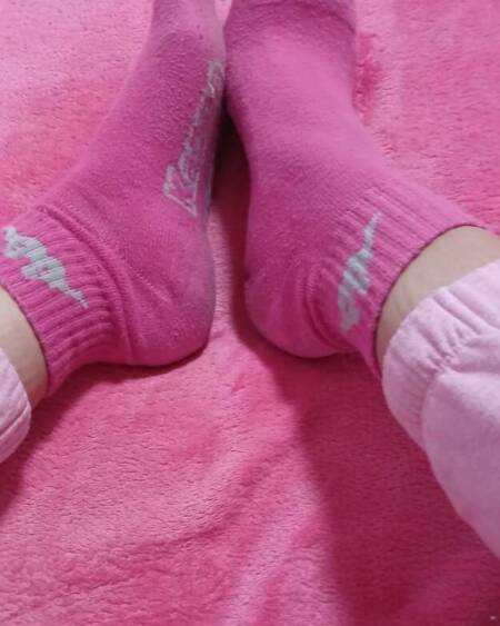 Pinke Socken
