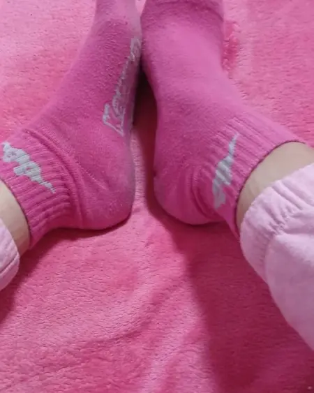 Pinke Socken