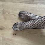 Netzstrümpfe schwarz 5 Netzstrümpfe schwarz