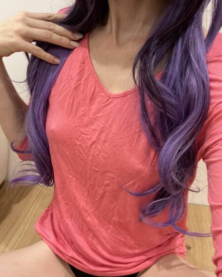 Pinkes Oberteil als Nachthemd