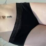 Schwarzer Slip 3 Tage getragen