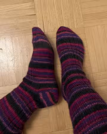 Kategorie getragene Jeans & Hosen kaufen 26 geringelte Wollsocken 3 Tage getragen