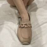 Beige-Rosa Ballerinas Tamaris