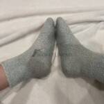 Hellblaue Wollsocken ziemlich dreckig 😜 4 Hellblaue Wollsocken ziemlich dreckig 😜