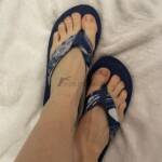 Blaue Flipflops