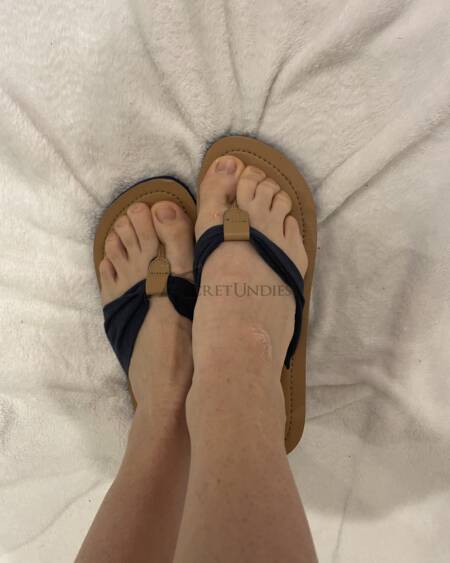 Schwarze Flipflops