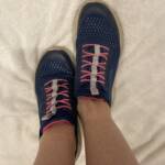 Sportliche Sneakers pink-blau