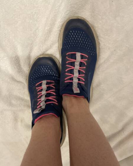 Sportliche Sneakers pink-blau