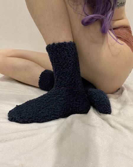 Schwarze Wollsocken 🖤