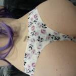 Stringtanga rosa mit Rosenmuster