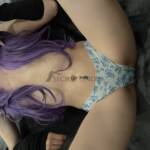 Stringtanga blaue Rosen