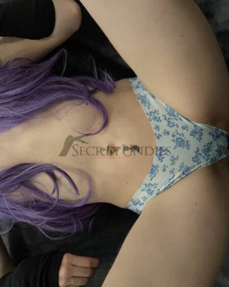 Stringtanga blaue Rosen