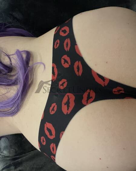 Stringtanga schwarz mit Küsschen 💋