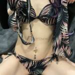 2er-Pack Bikini gemustert Palme