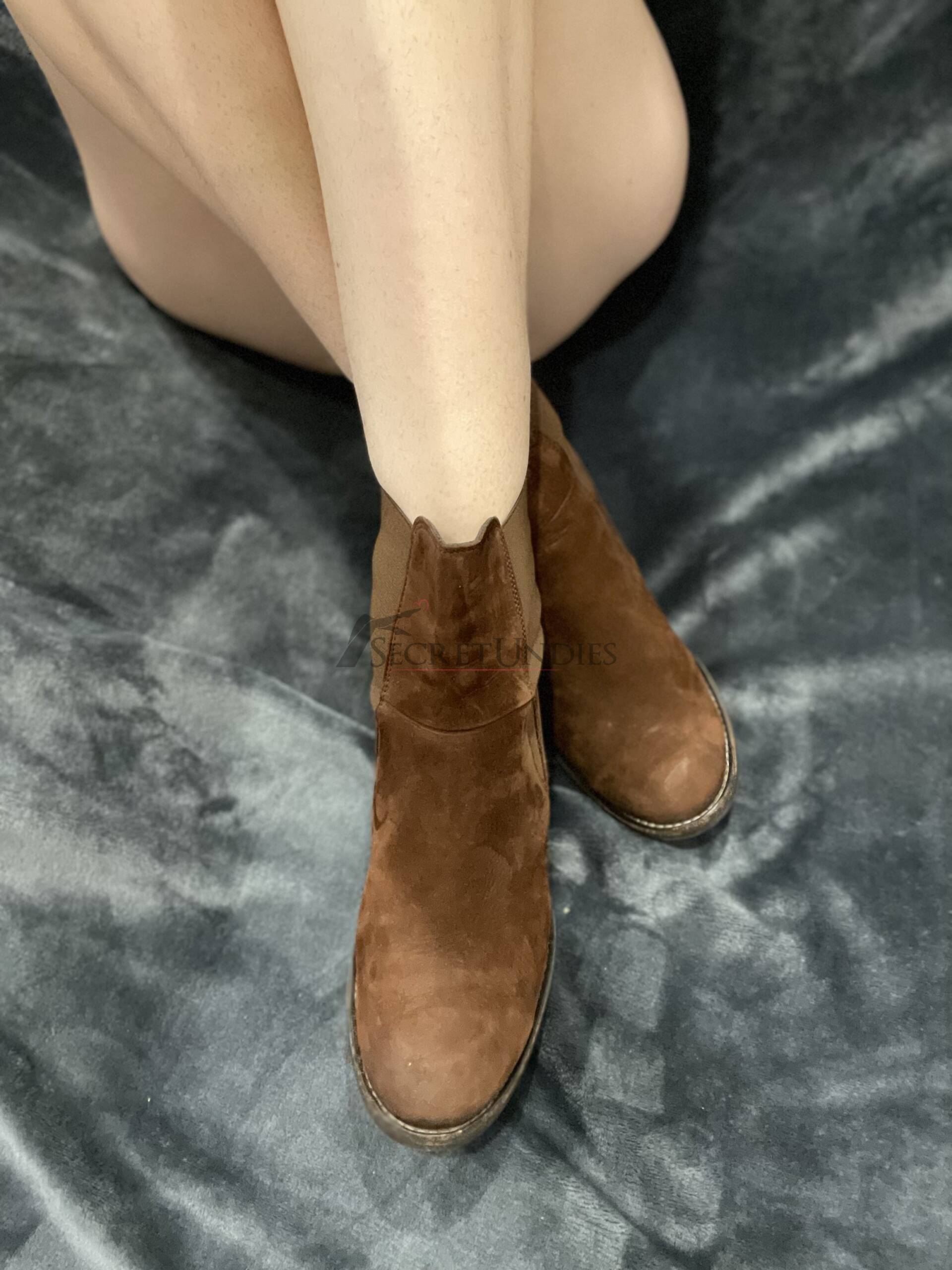 Braune Boots weicher Lederlook Paul Green 2 Braune Boots weicher Lederlook Paul Green – Bild 2