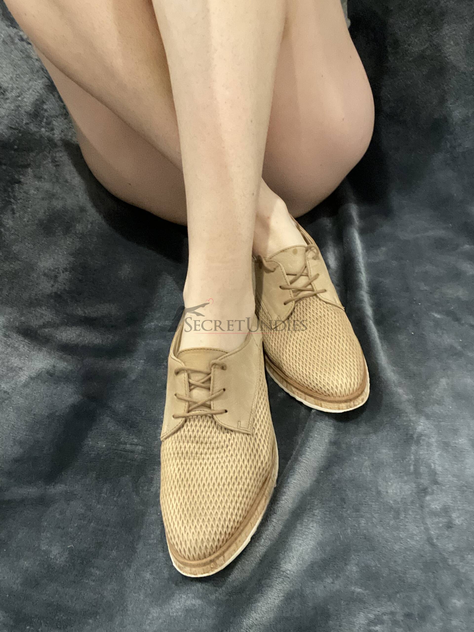 Beige flache Sommerschuhe zum Schnüren - Paul Green 1 Beige flache Sommerschuhe zum Schnüren - Paul Green