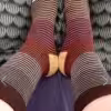 Süße gestreifte Socken