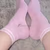 „Rosa Socken – weich & bequem getragen“