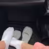 Getragenen Socken