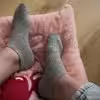 Getragene Socken
