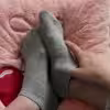 Getragene Socken