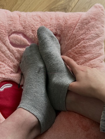 Getragene Socken