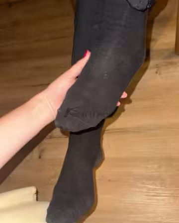 24 hours getragene Socken