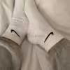 schöne getragene Socken