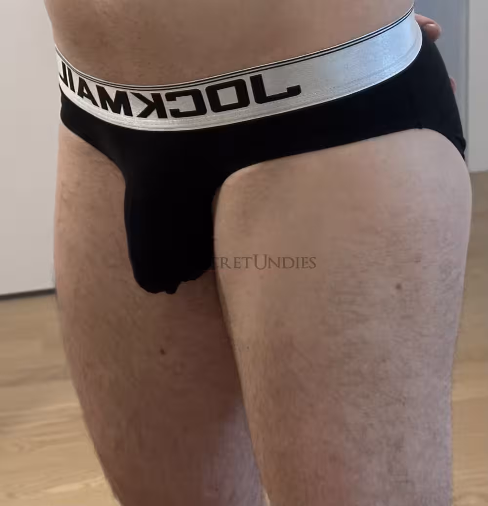 Schwarzer Jockmail Herren Slip – Bild 3