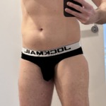 Schwarzer Jockmail Herren Slip