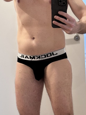 Schwarzer Jockmail Herren Slip