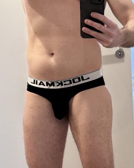 Schwarzer Jockmail Herren Slip