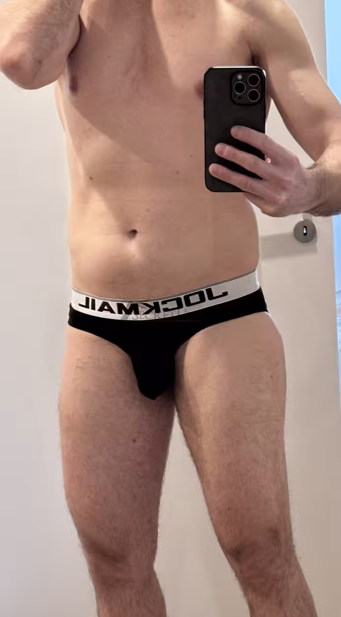 Schwarzer Jockmail Herren Slip