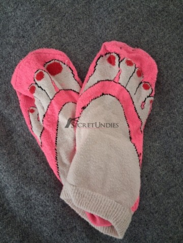 Getragene Socken