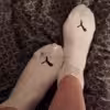 Weisse Puma Socken mit Löchern- 3 Tage getragen