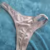 Grau- blauer Tanga, 2 Tage getragen