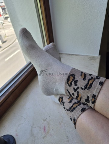 Verschwitzte Leo-Socken