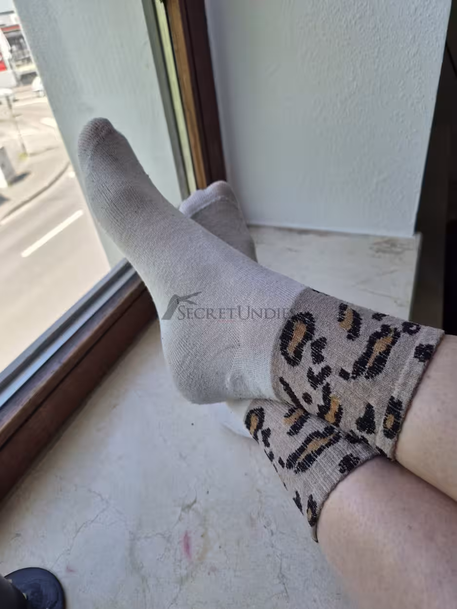 Verschwitzte Leo-Socken