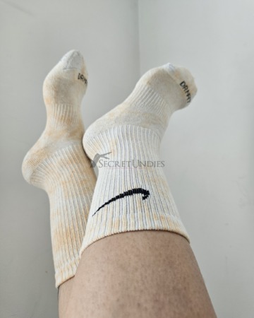 Getragene Sportsocken gerippt von Nike