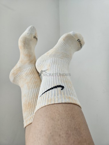 Getragene Sportsocken gerippt von Nike