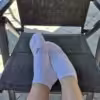 Weiße sneaker socken