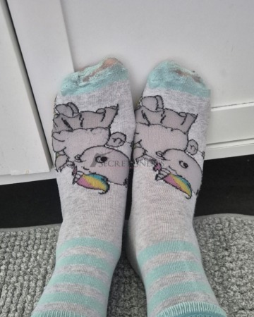 Einhorn Socken - süß und sehr oft getragen
