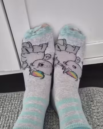 Einhorn Socken - süß und sehr oft getragen