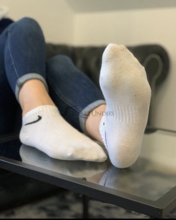 Getragene Socken