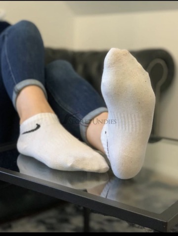 Getragene Socken