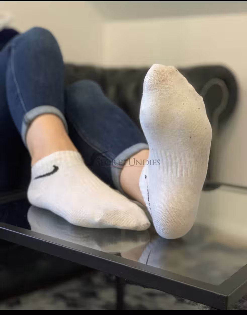 Getragene Socken
