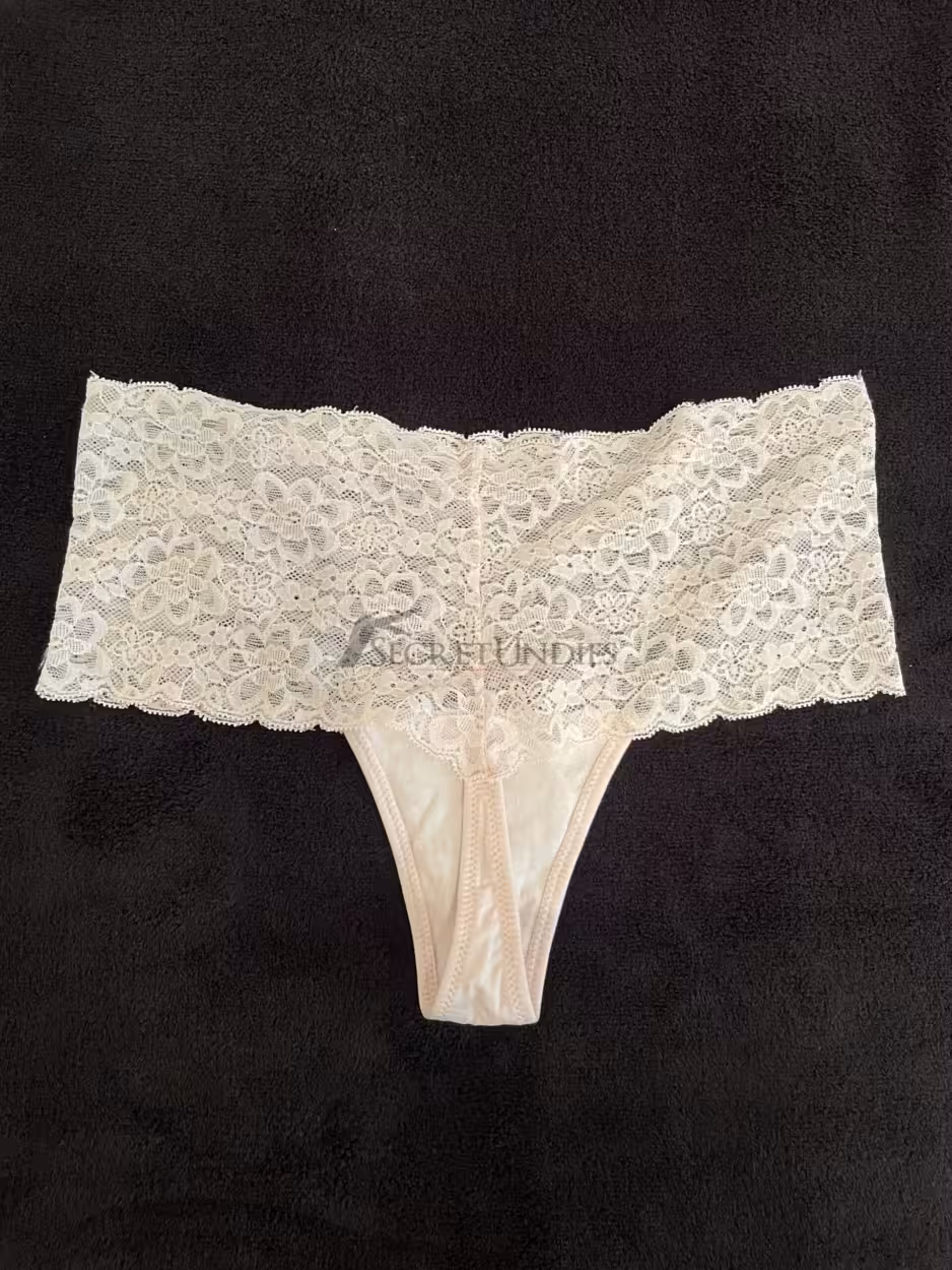 Tanga, elfenbein, Spitze – Bild 2