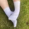 Weiße Sportsocken