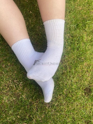 Weiße Sportsocken